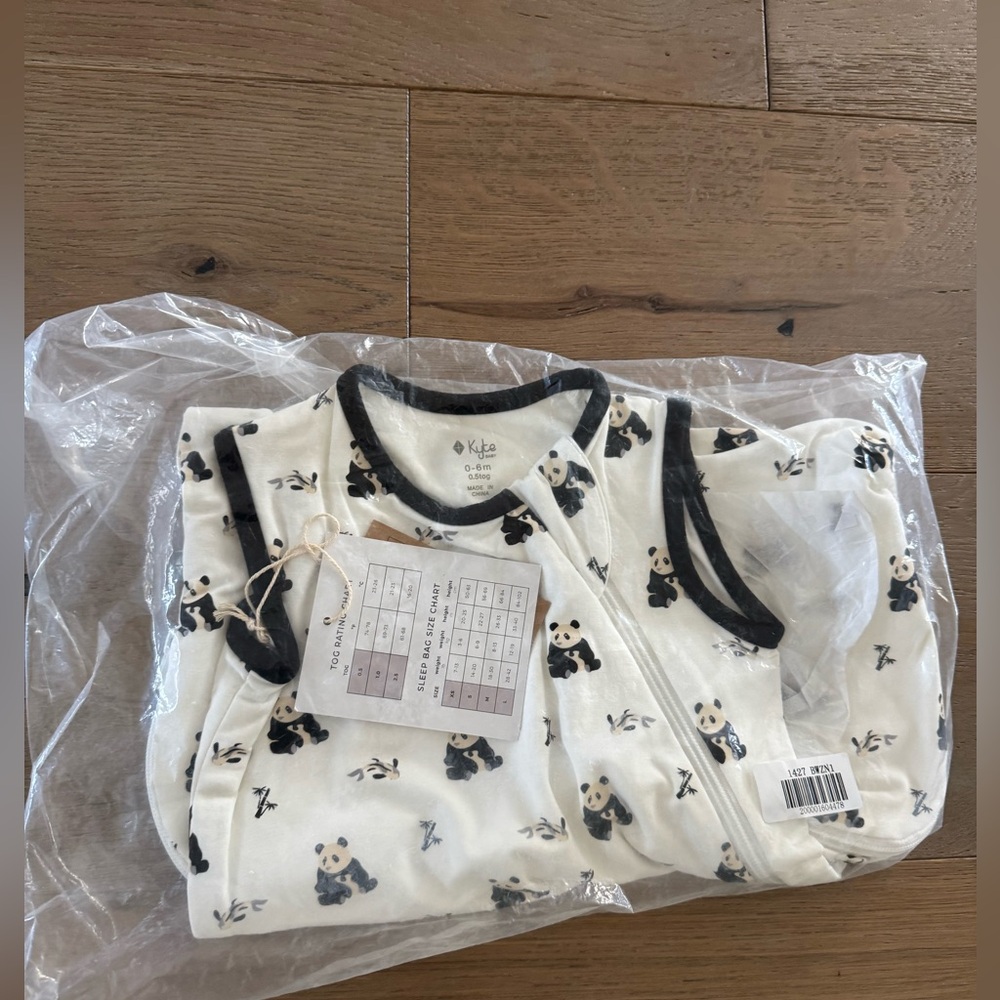 Kyte BABY Panda Print Sleep Bag - Black and White